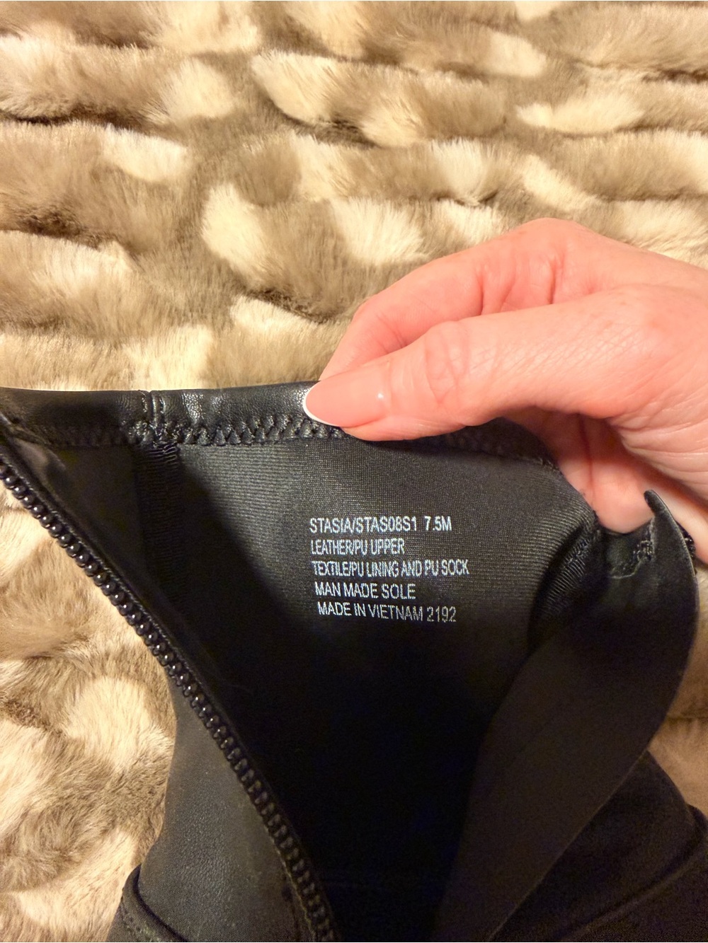 Steve Madden Stasia Black Pointed Leather Ankle Boots with Side Zip - Picture 10 of 10